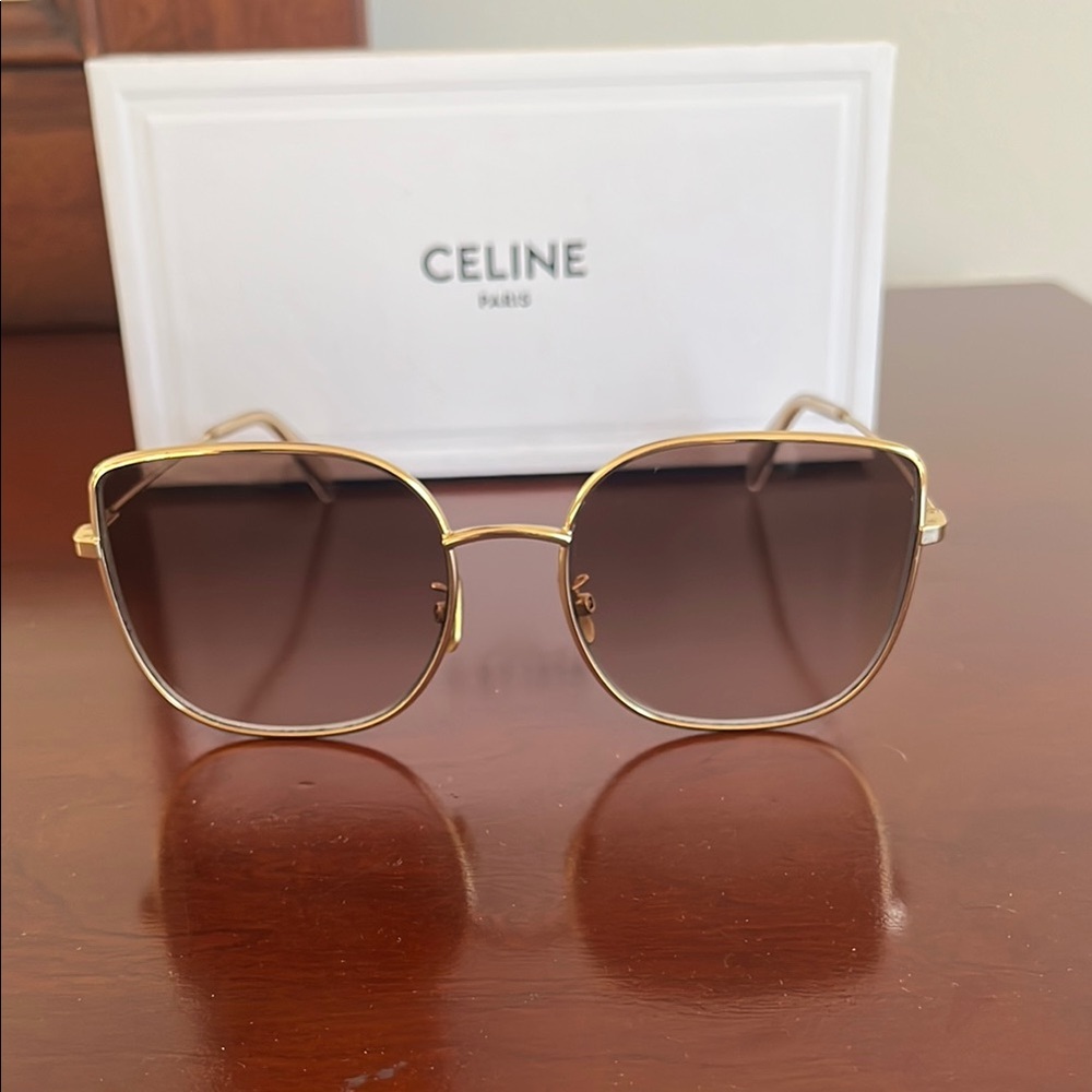 Authentic Celine Gold Sunglasses